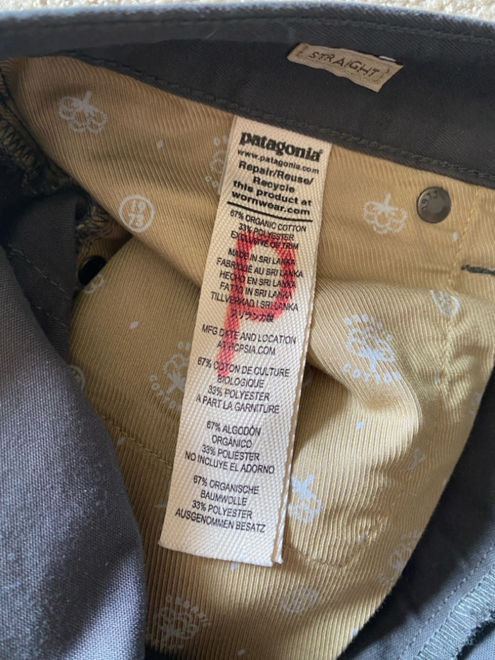 Patagonia Men's Performance Twill Jeans - Regular, Forge Grey, size 33x32 - Picture 4 of 6